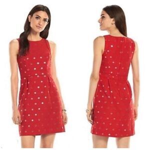 Elle | Red polka dot dress
